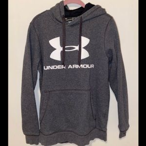 Men’s Under Armour Gray Logo Hoodie